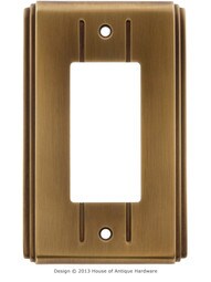 Streamline Deco GFI / Decora Cover Plate - Single Gang in Antique-By-Hand