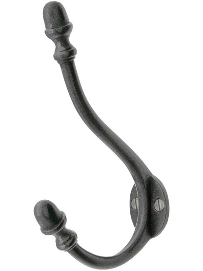 Large Acorn Coat and Hat Hook with Lacquer Finish