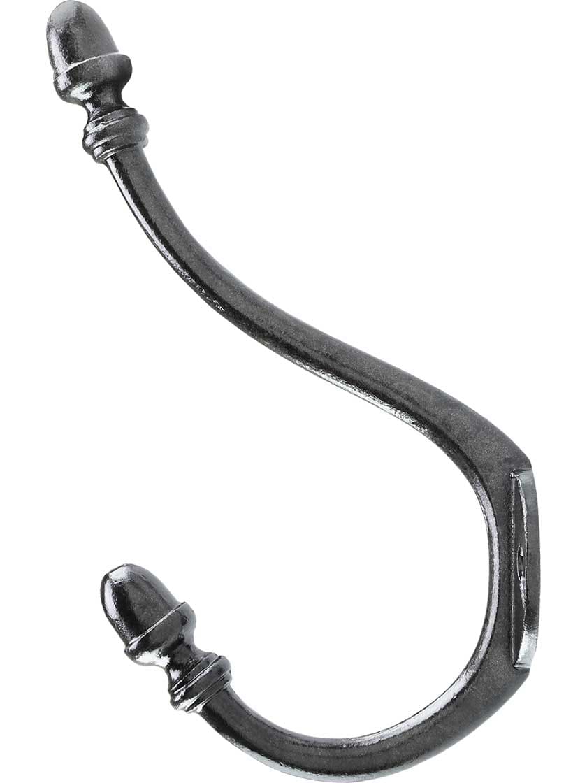 Alternate View of Large Acorn Coat and Hat Hook with Lacquer Finish.
