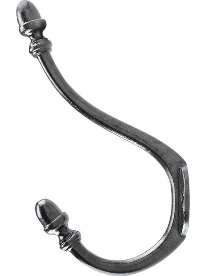 Alternate View of Large Acorn Coat and Hat Hook with Lacquer Finish.