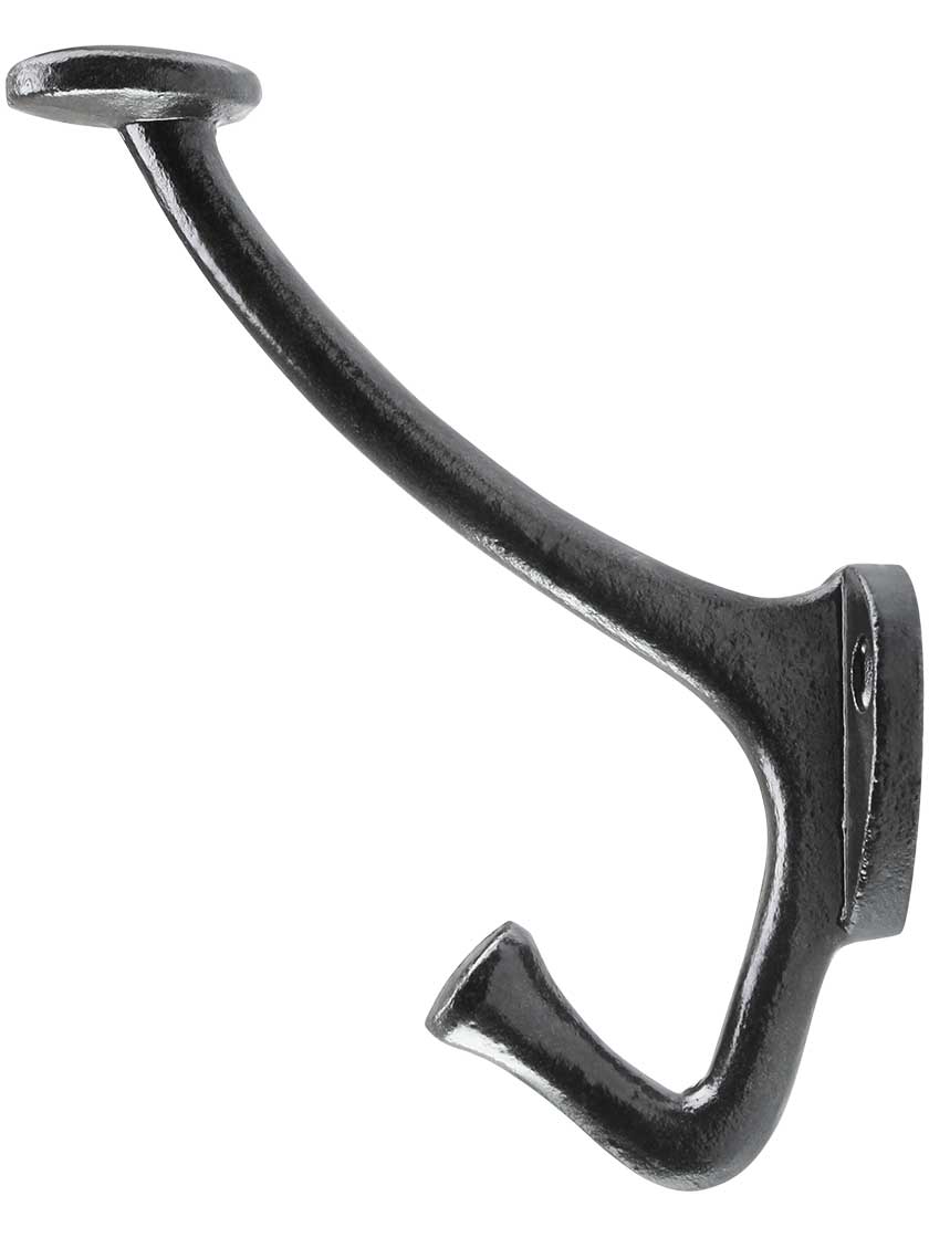 CastIron Derby Coat and Hat Hook with Lacquer Finish House of