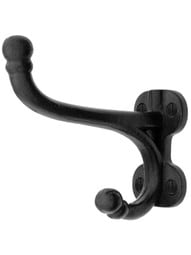 Large Traditional Cast-Iron Hat & Coat Hook  Coat hooks, Hat and coat hooks,  Vintage coat hooks