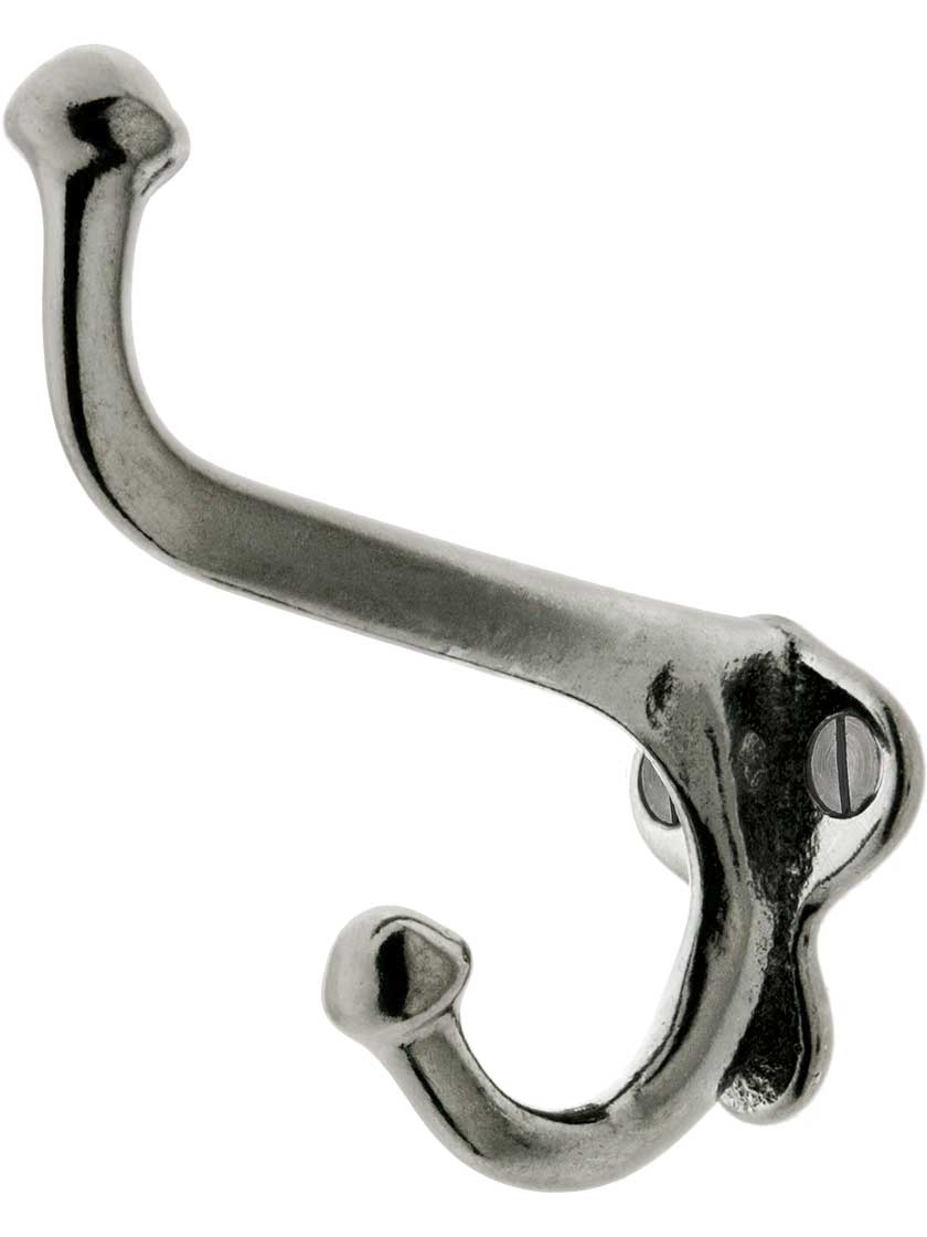Cast-Iron Acorn Double Hook with Lacquer Finish