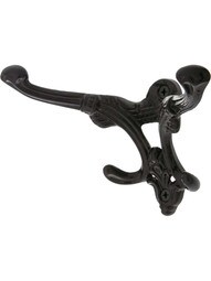 Wrought Iron Hooks - Cast Iron Hooks - Iron Coat Rack