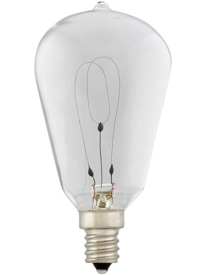 Small Tapered Carbon Filament Light Bulb - 15 Watt