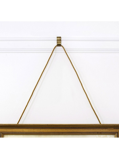 Alternate View 2 of Solid Brass Plain Picture Rail Hook