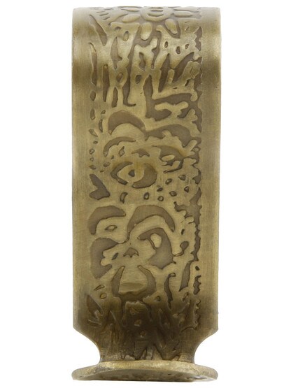 Alternate View of Ornate Floral Pattern Picture Rail Hook