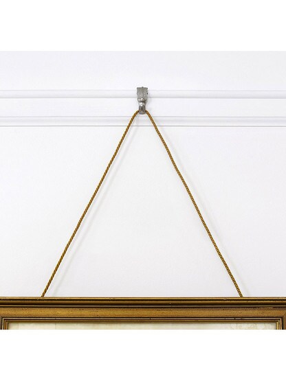 Alternate View 2 of Art Nouveau Picture Rail Hook.