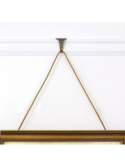 Alternate View 2 of Large Regency Picture Hook in Antique-By-Hand Finish.