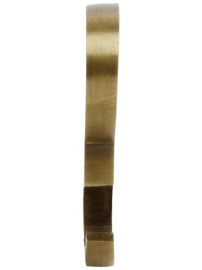 Alternate View of Cast Brass Picture Rail Hook.