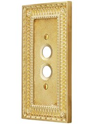 Pisano Single Gang Push-Button Switch Plate