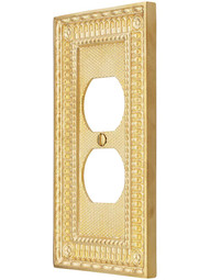 Pisano Duplex Outlet Cover Plate.