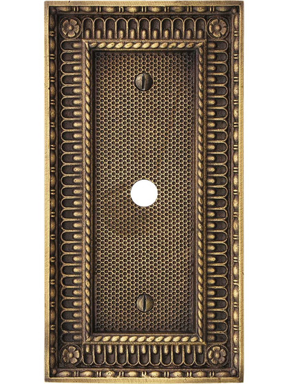 Pisano Cable Jack Cover Plate In Antique-By-Hand