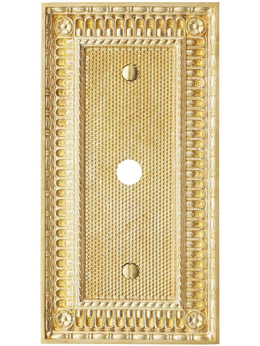 Alternate View of Pisano Cable Jack Cover Plate.