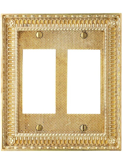 Alternate View of Pisano Double Gang GFI Cover Plate.