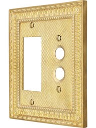 Pisano Push-Button / GFI Combination Switch Plate