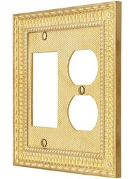 Pisano Duplex / GFI Combination Cover Plate.