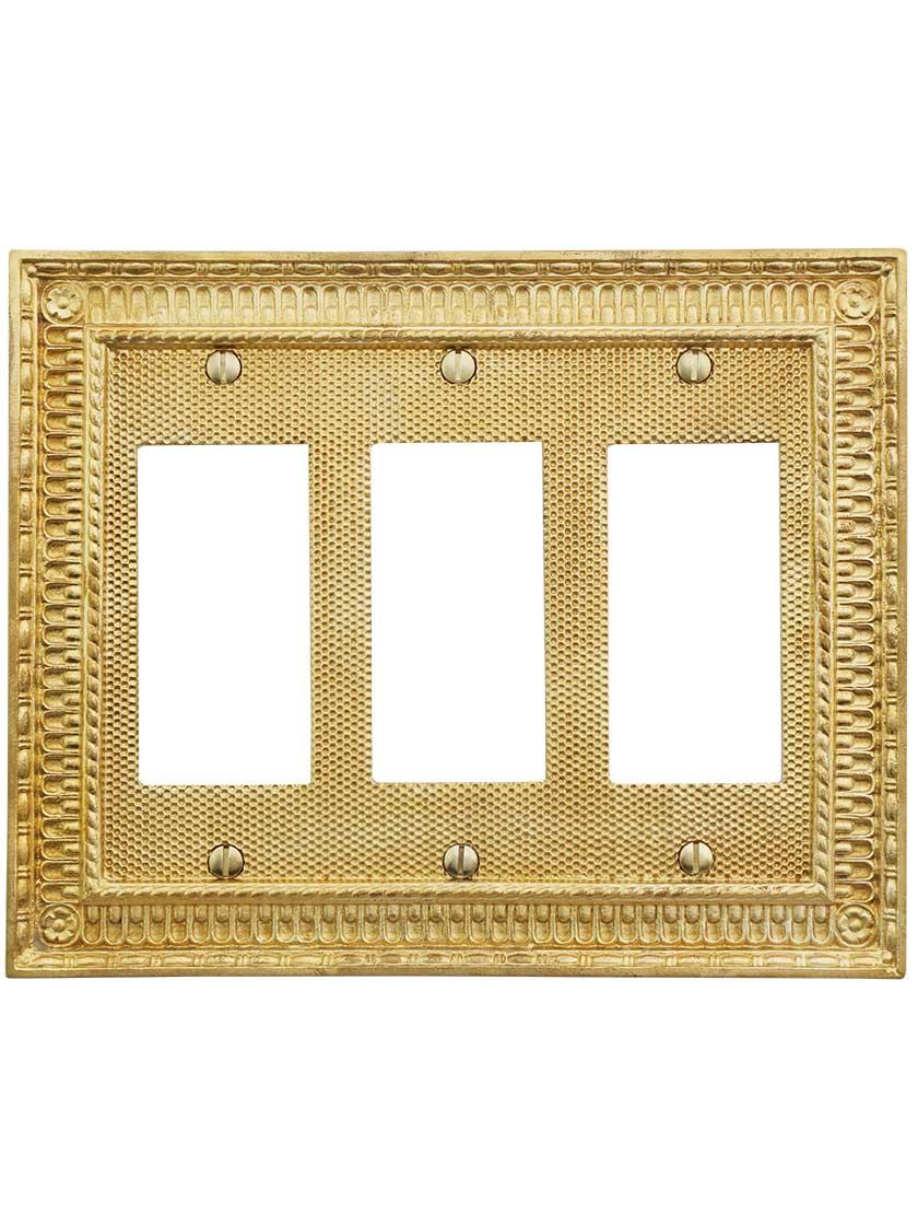 Alternate View of Pisano Triple Gang GFI Cover Plate.