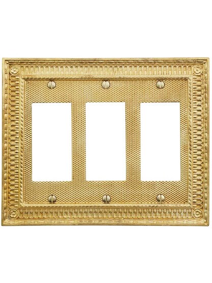 Alternate View of Pisano Triple Gang GFI Cover Plate.