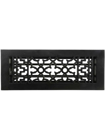 Alternate View of Cast Iron Victorian-Style Floor Register.