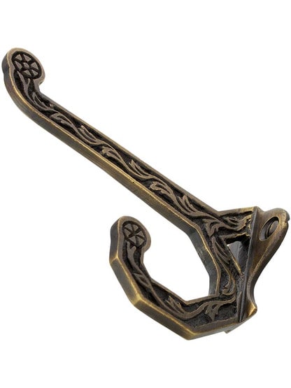Alternate View 2 of Hartford Double Hook in Antique-by-Hand.
