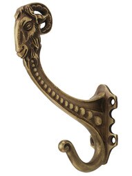 Ulysses Double Hook in Antique-by-Hand