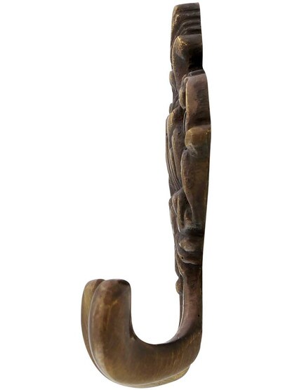 Alternate View of Ashville Double Hook in Antique-by-Hand.