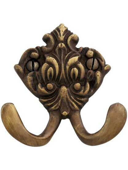 Alternate View 2 of Ashville Double Hook in Antique-by-Hand.