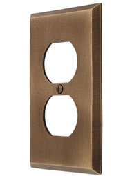 Distressed Bronze Single-Duplex Cover Plate