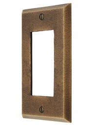 Distressed Bronze Single-GFI Cover Plate.