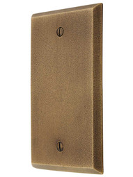 Distressed Bronze Blank Cover Plate.