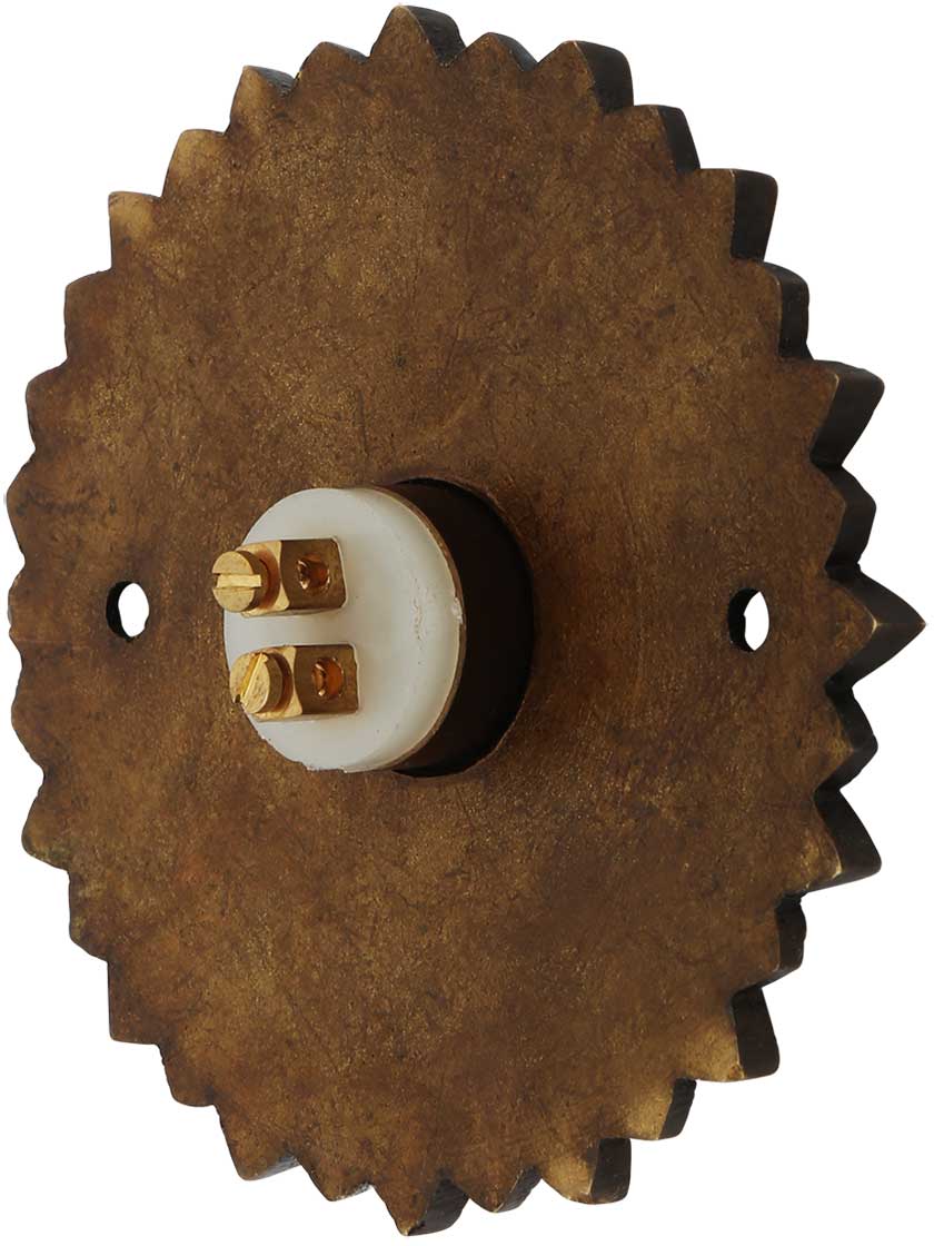 Hollywood Regency SolidBrass Doorbell Button House of Antique Hardware