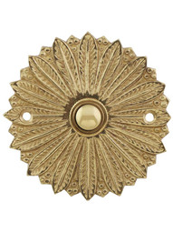 Hollywood Regency Solid-Brass Doorbell Button