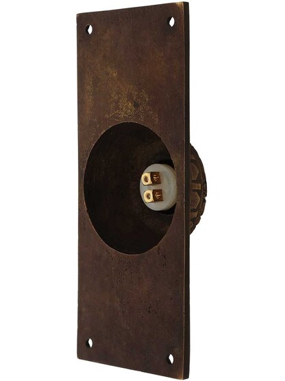 Alternate View 2 of Large Victorian Solid-Brass Doorbell Button.