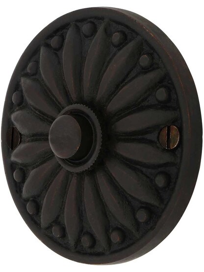 Alternate View of French Regency Solid-Brass Doorbell Button.