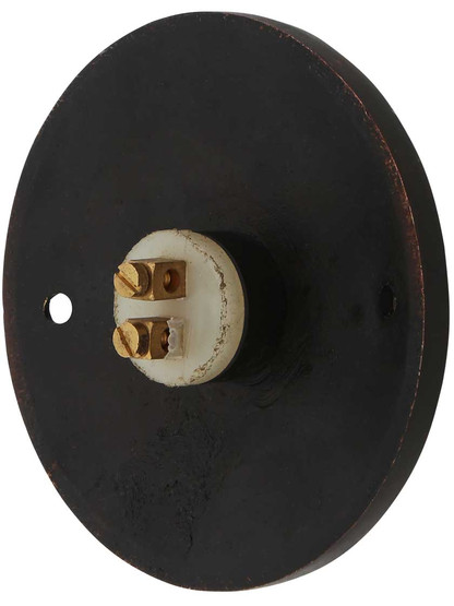 Alternate View 2 of French Regency Solid-Brass Doorbell Button.