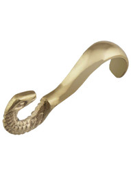 Solid-Brass Snakehead Picture Rail Hook