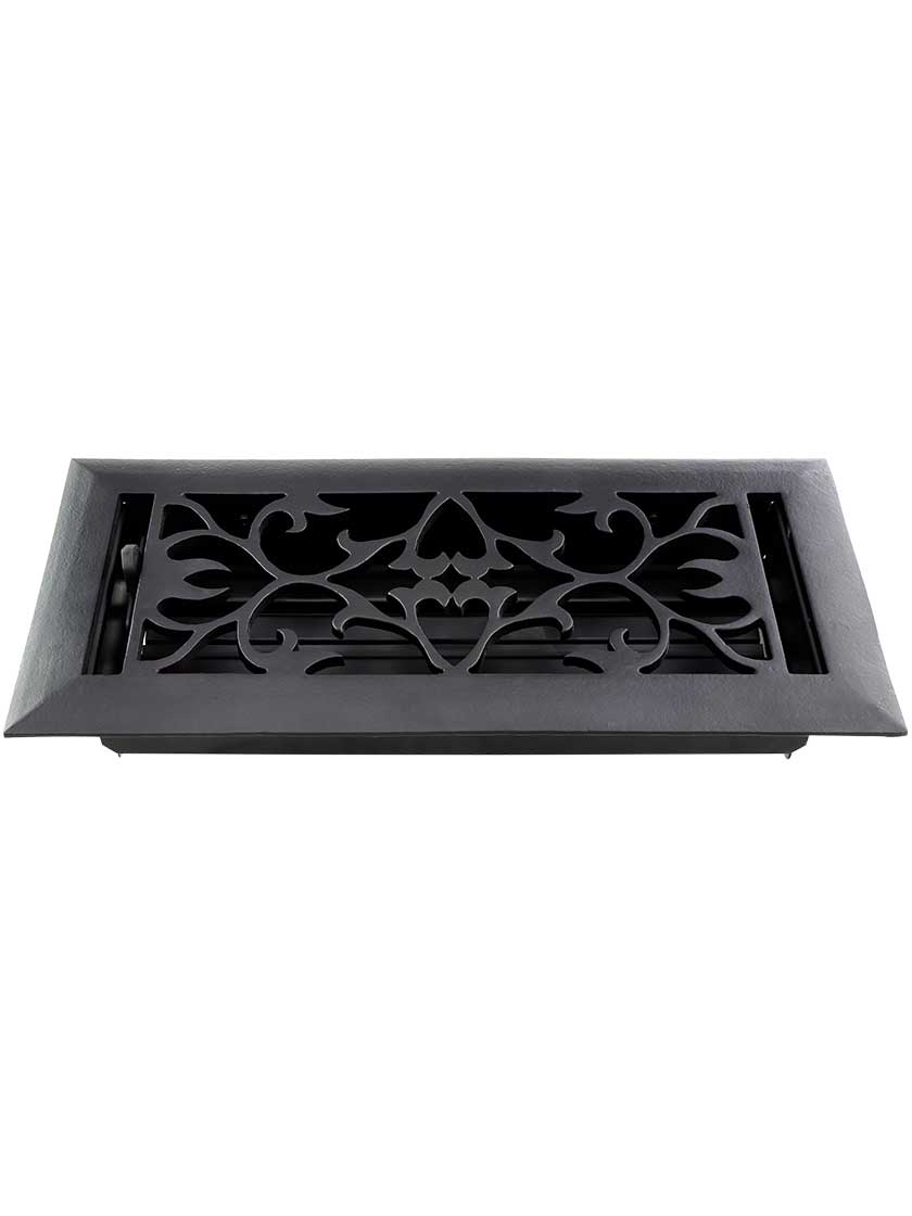 Alternate View 2 of Cast Iron Vine-Pattern Floor Register.