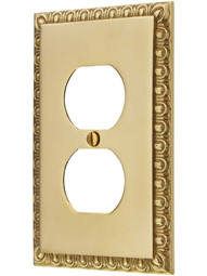 Ovolo Single Duplex Outlet Cover Plate.
