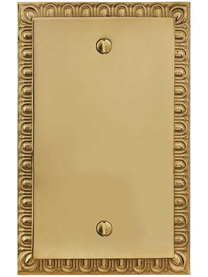 Alternate View of Ovolo Blank Cover Plate.