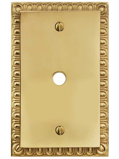 Alternate View of Ovolo Single Cable-Jack Cover Plate.