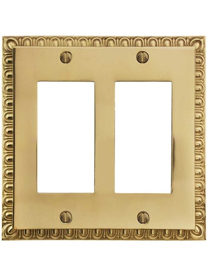 Alternate View of Ovolo Double Gang GFI Cover Plate.