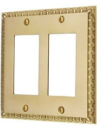 Ovolo Double Gang GFI Cover Plate.