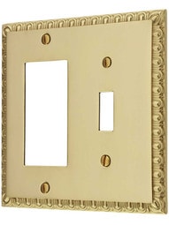 Ovolo Toggle/GFI Combination Switch Plate