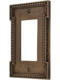 Neoclassical GFI Cover Plate in Antique-By-Hand