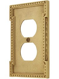 Neoclassical Duplex Outlet Cover Plate