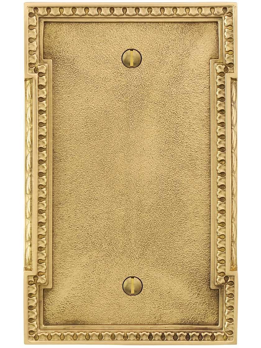 Alternate View of Neoclassical Blank Cover Plate.