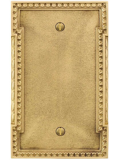 Alternate View of Neoclassical Blank Cover Plate.
