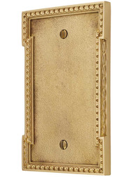 Neoclassical Blank Cover Plate.