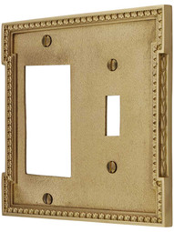 Neoclassical Toggle / GFI Combination Switch Plate.